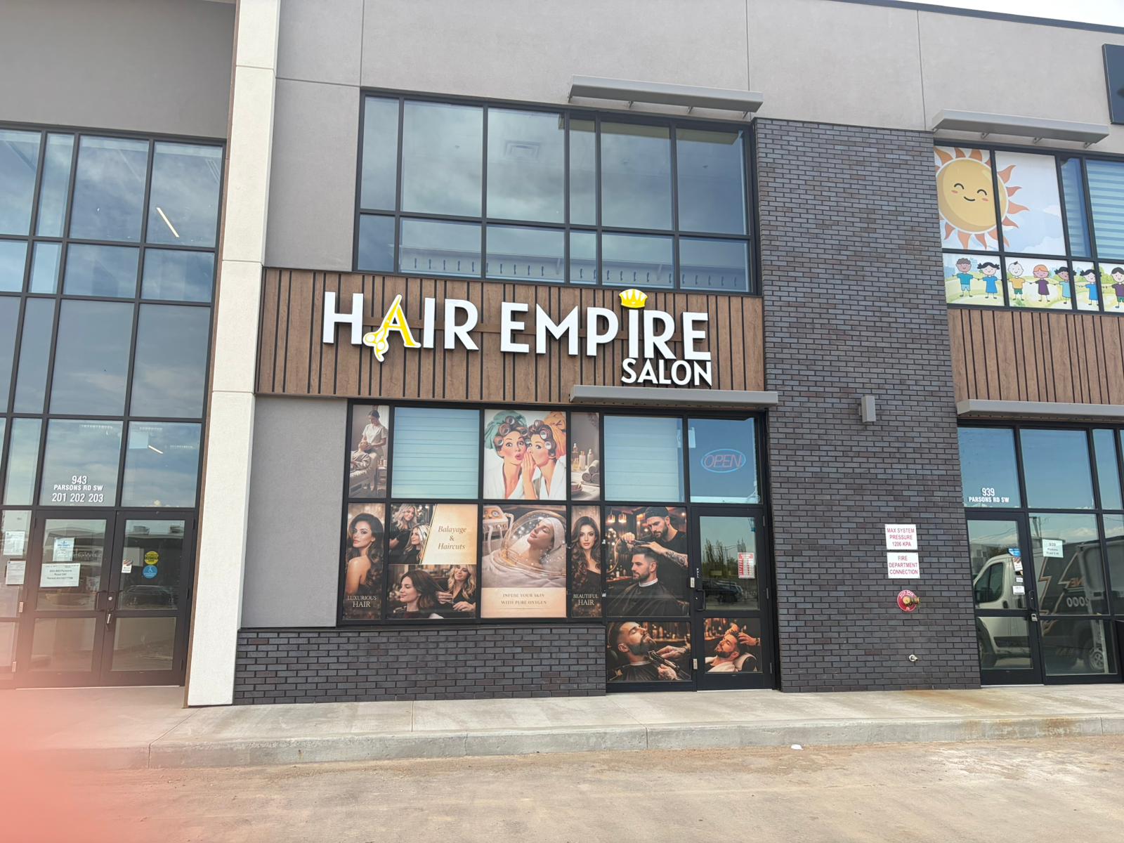 Hair Empire Salon storefront, Edmonton